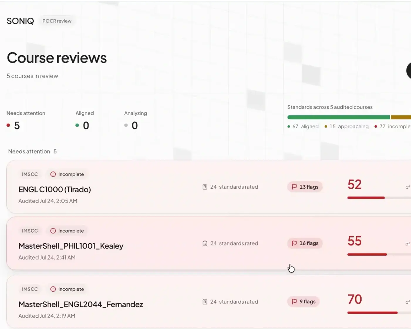 SONIQ AI Course-Review Auditor
